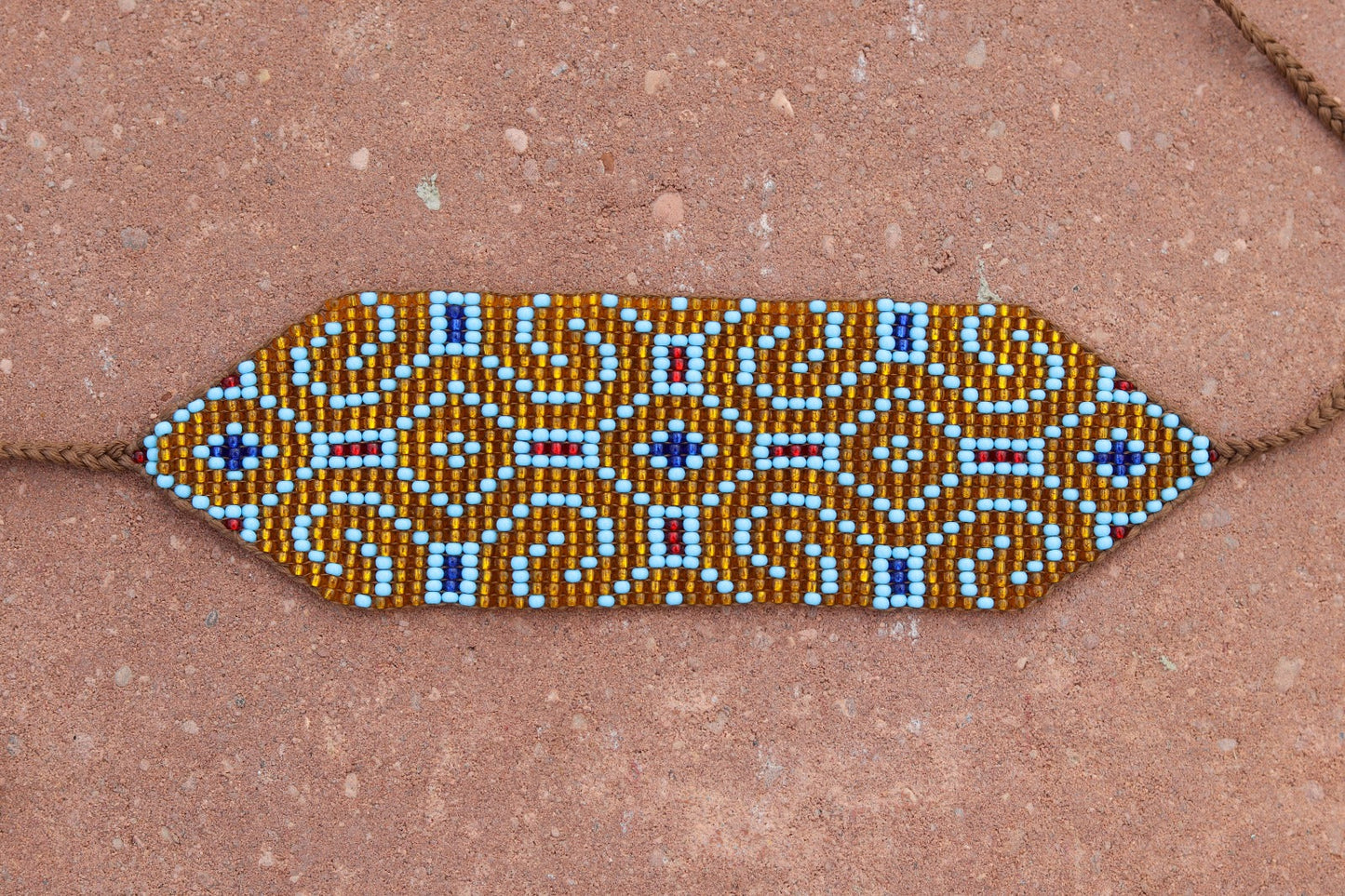 Peruvian Shipibo Indigenous Handmade Chaquira Beaded Bracelet Large