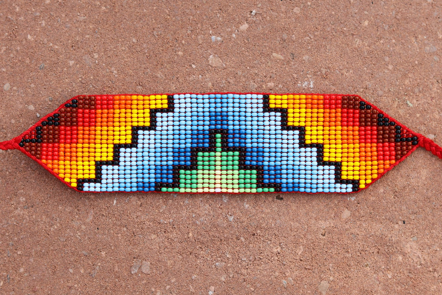 Colombian Chaquira Bracelet Medium Handmade Indigenous Crafts Jewellery