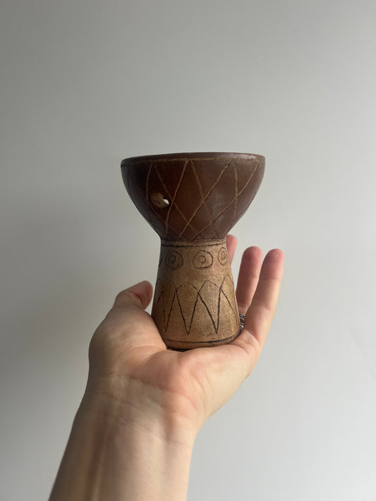 Mexican Mini Clay Copalera: Soil