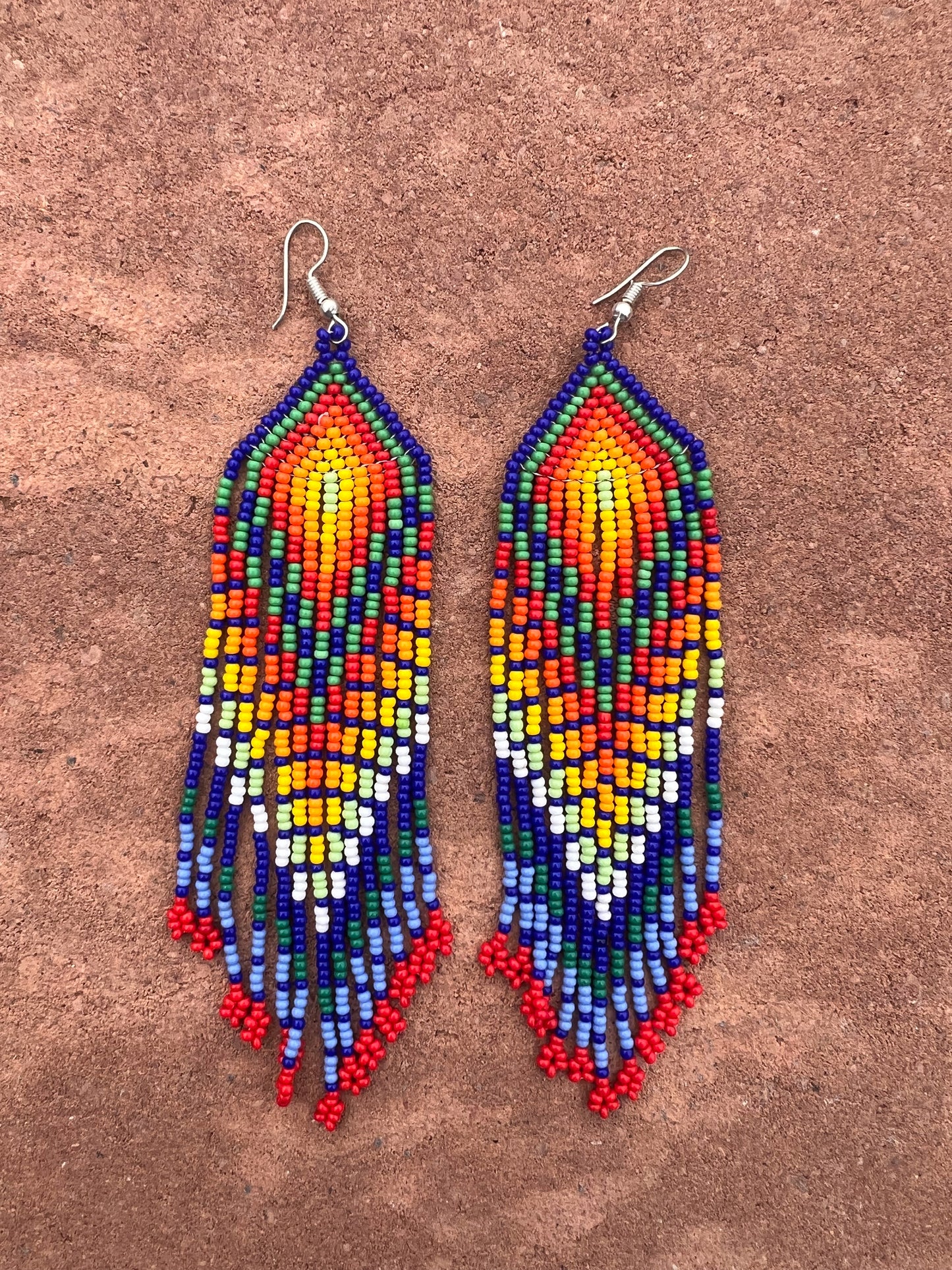 Chaquira Earrings Handmade Indigenous Crafts Jewellery