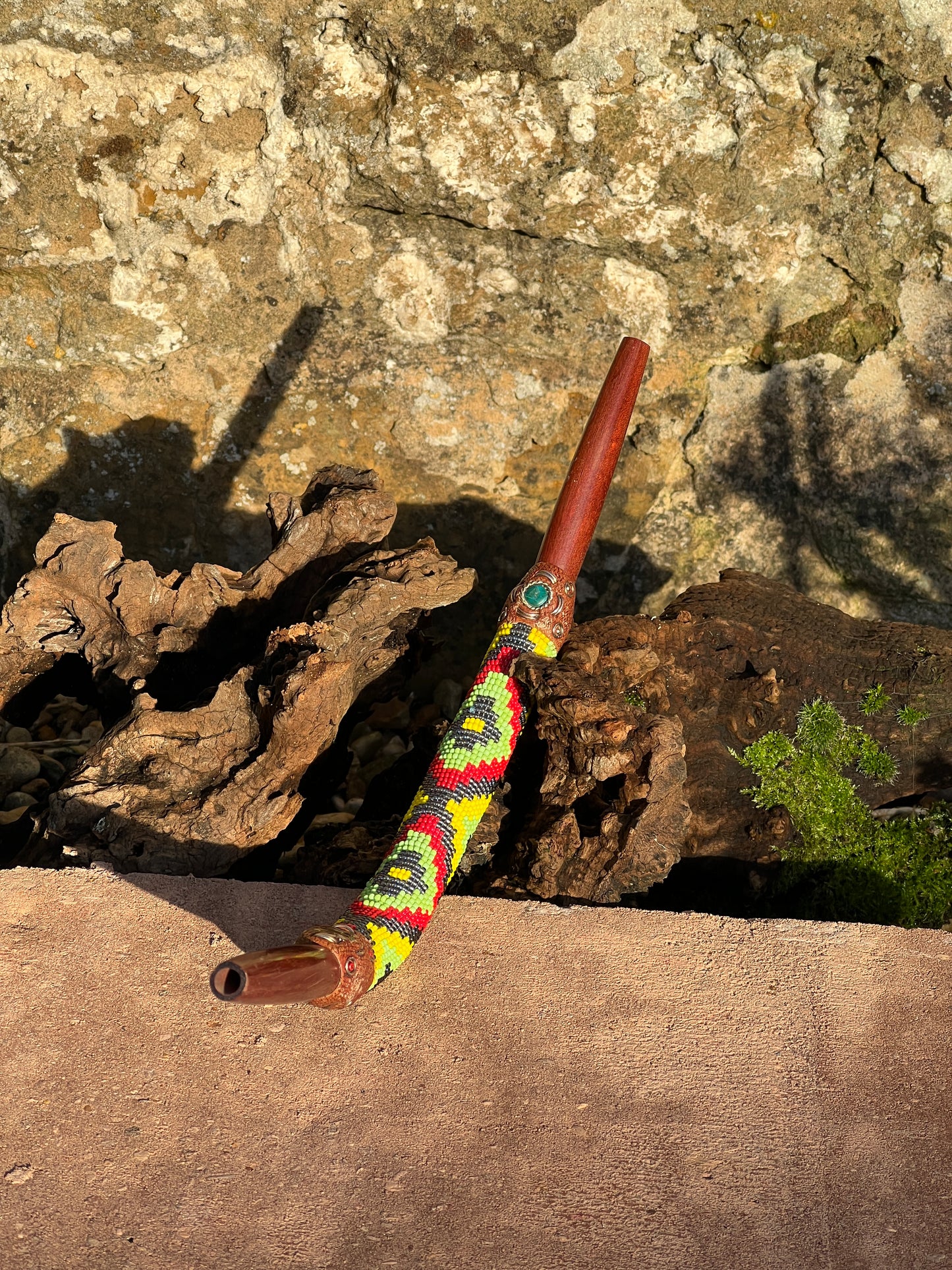 Tepi Huni Kuin Palo Sangre and Beads