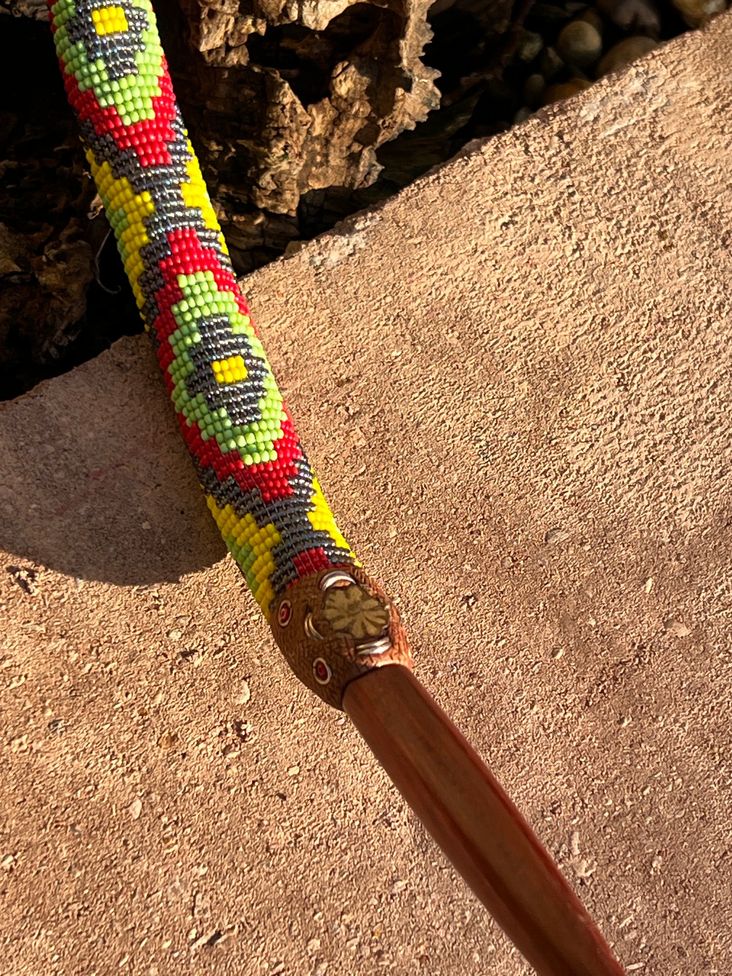 Tepi Huni Kuin Palo Sangre and Beads