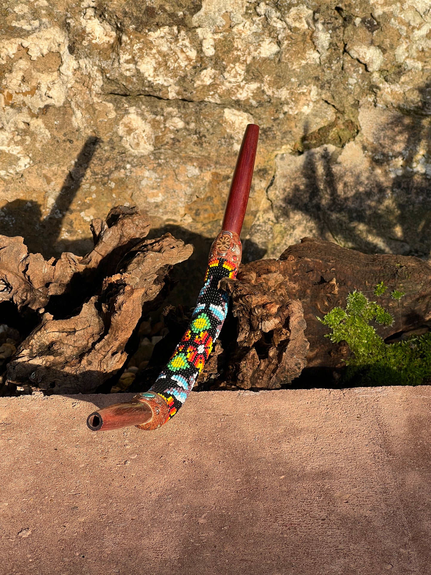 Tepi Huni Kuin Palo Sangre and Beads