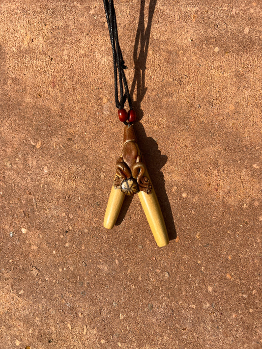 Kuripe Hapé Pipe Frog Art