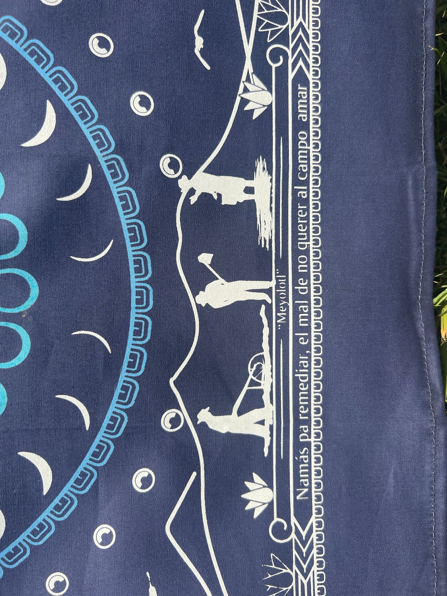 Mexican Cotton Bandana/Altar Handprinted Paleacate
