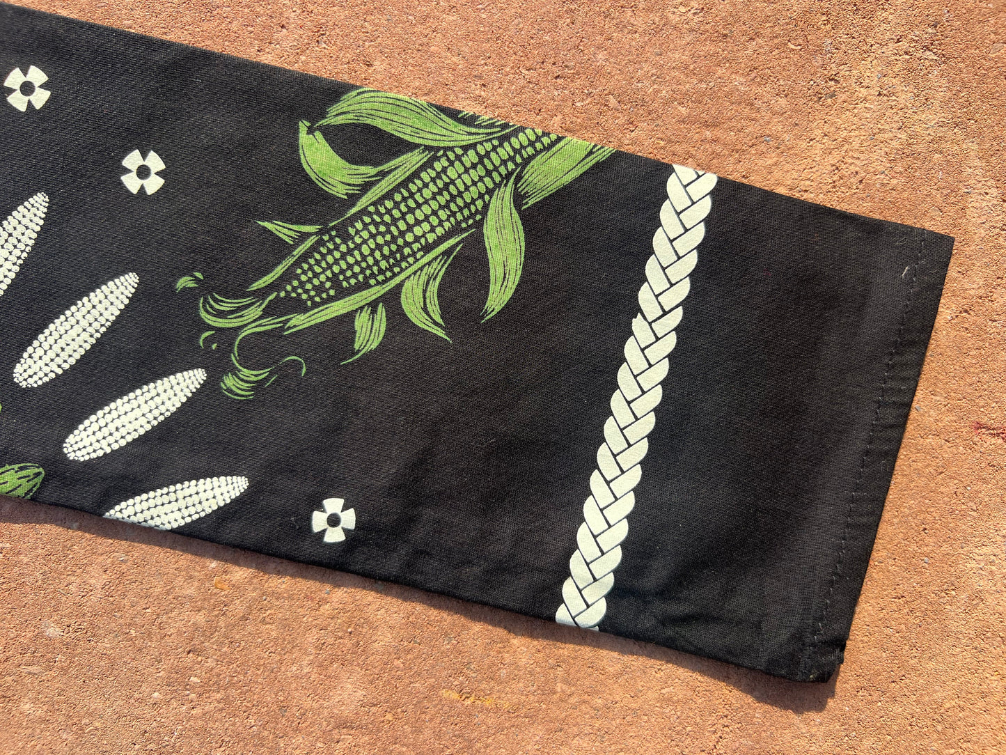 Mexican Cotton Bandana/Altar Handprinted Paleacate