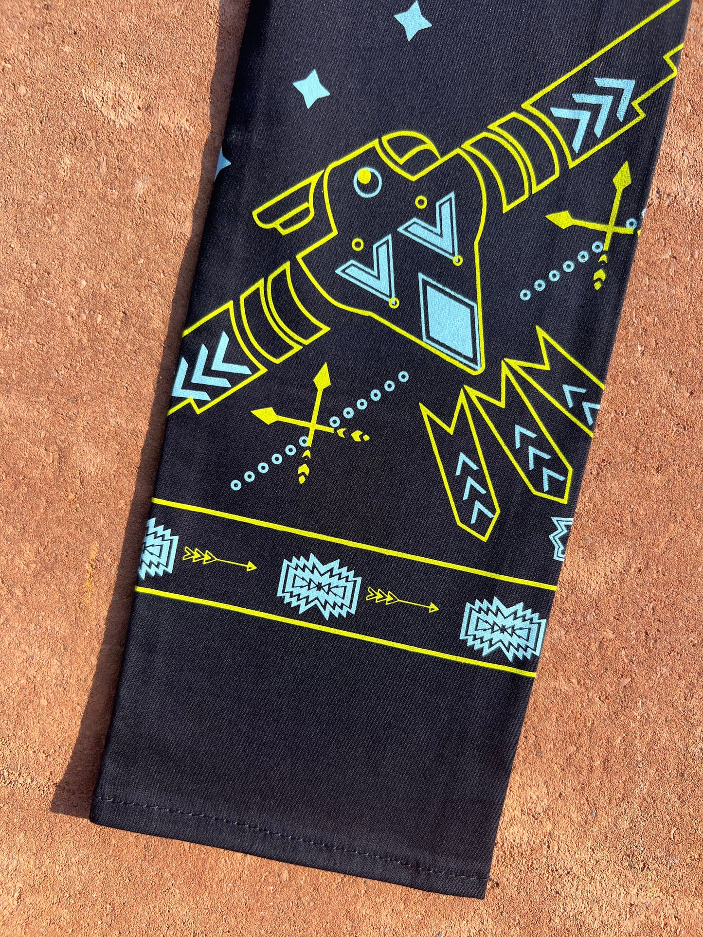 Mexican Cotton Bandana/Altar Handprinted Paleacate