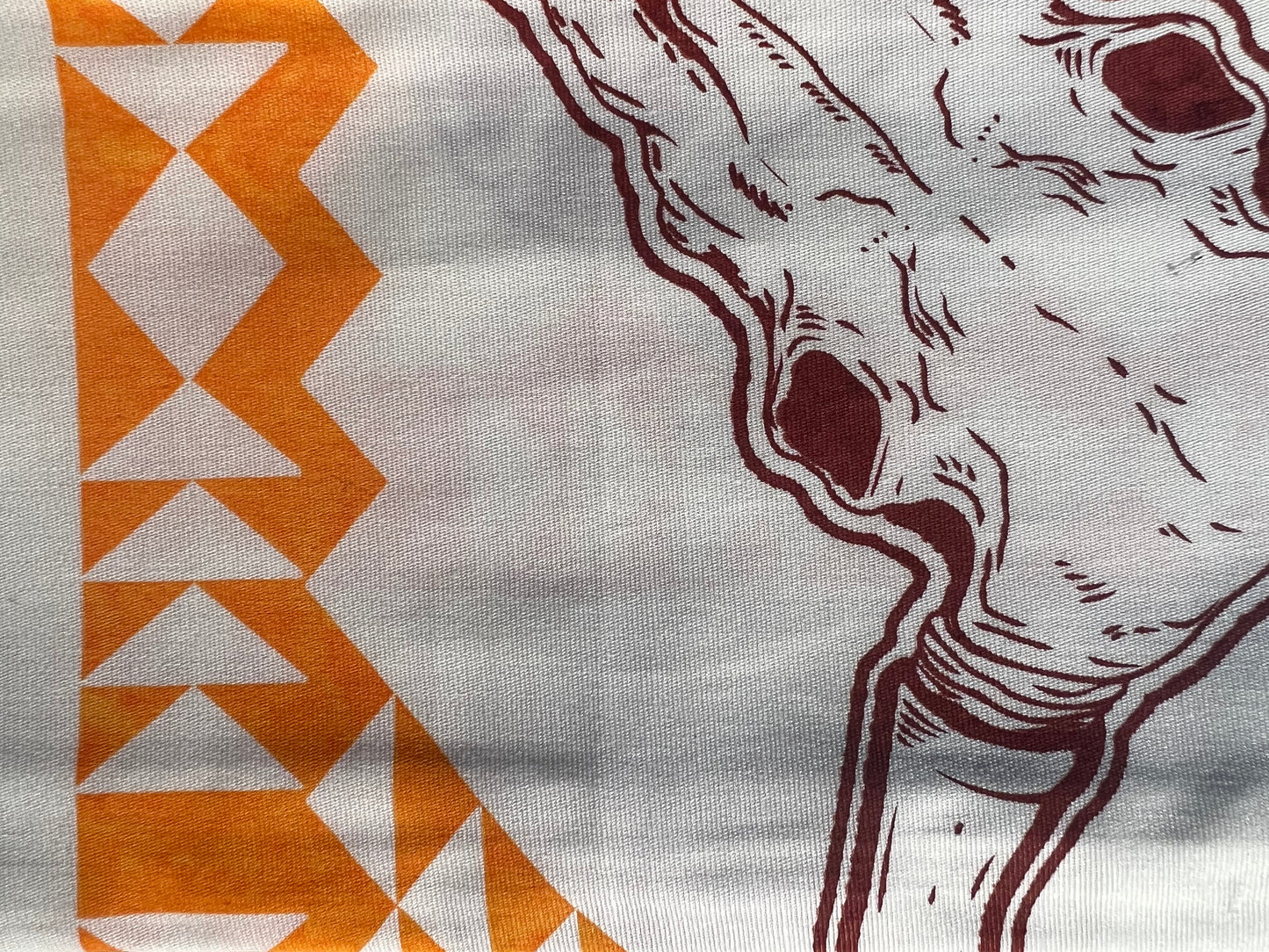 Mexican Cotton Bandana/Altar Handprinted Paleacate