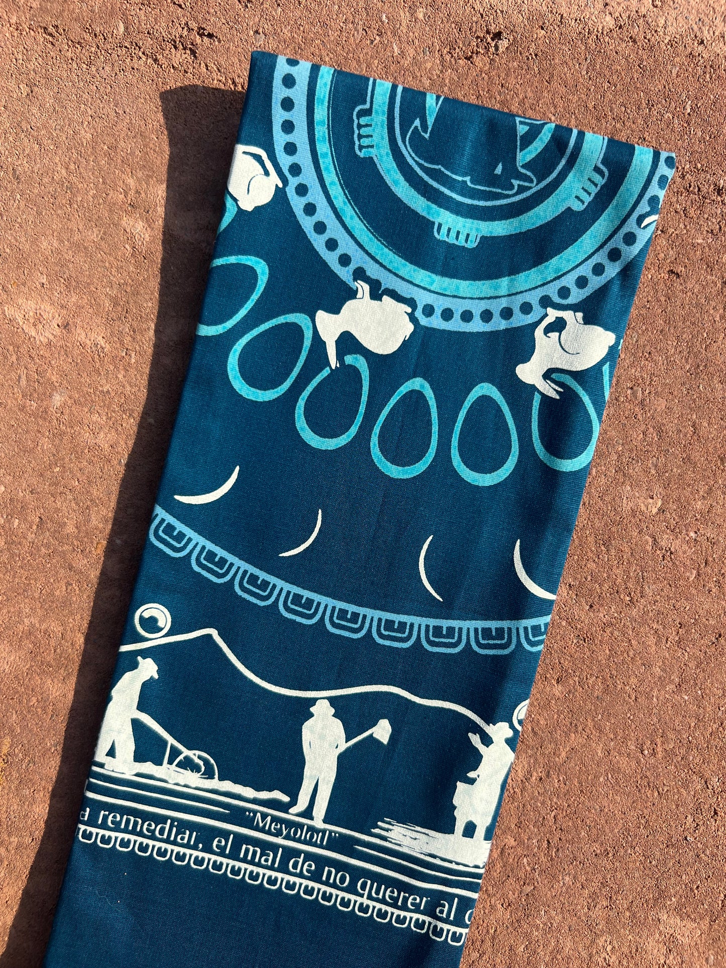 Mexican Cotton Bandana/Altar Handprinted Paleacate