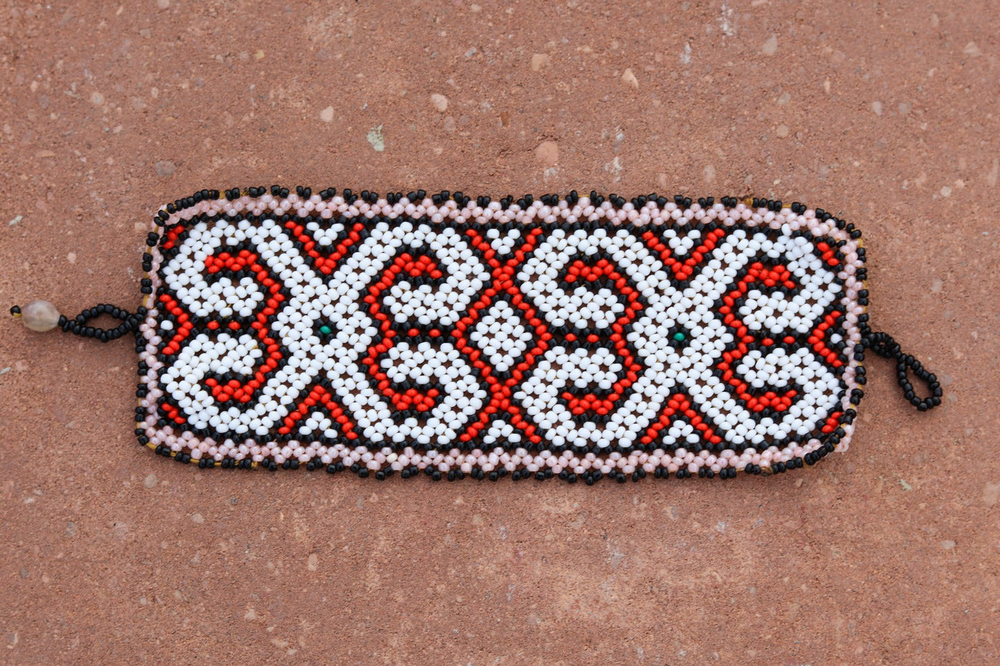 Peruvian Shipibo Indigenous Handmade Chaquira Beaded Bracelet Large