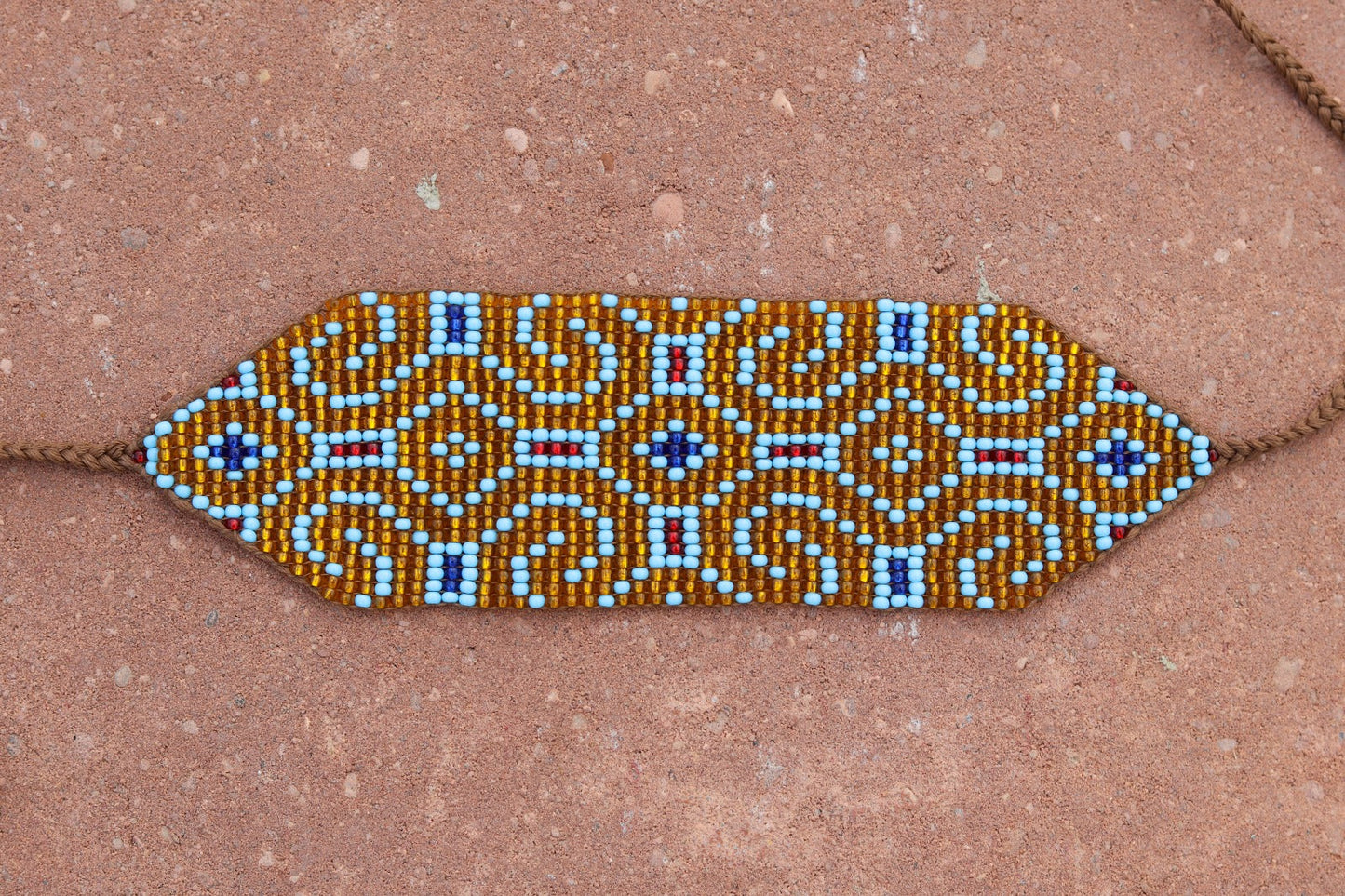 Peruvian Shipibo Indigenous Handmade Chaquira Beaded Bracelet Large