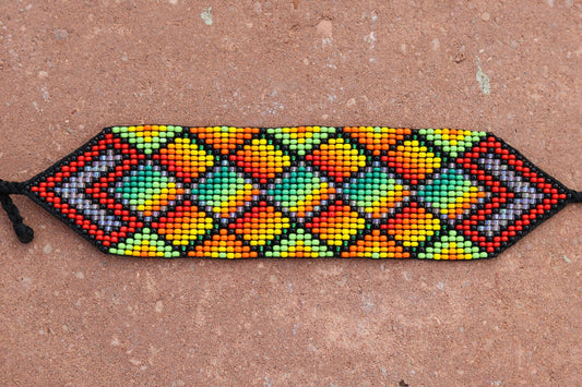 Colombian Chaquira Bracelet Medium Handmade Indigenous Crafts Jewellery