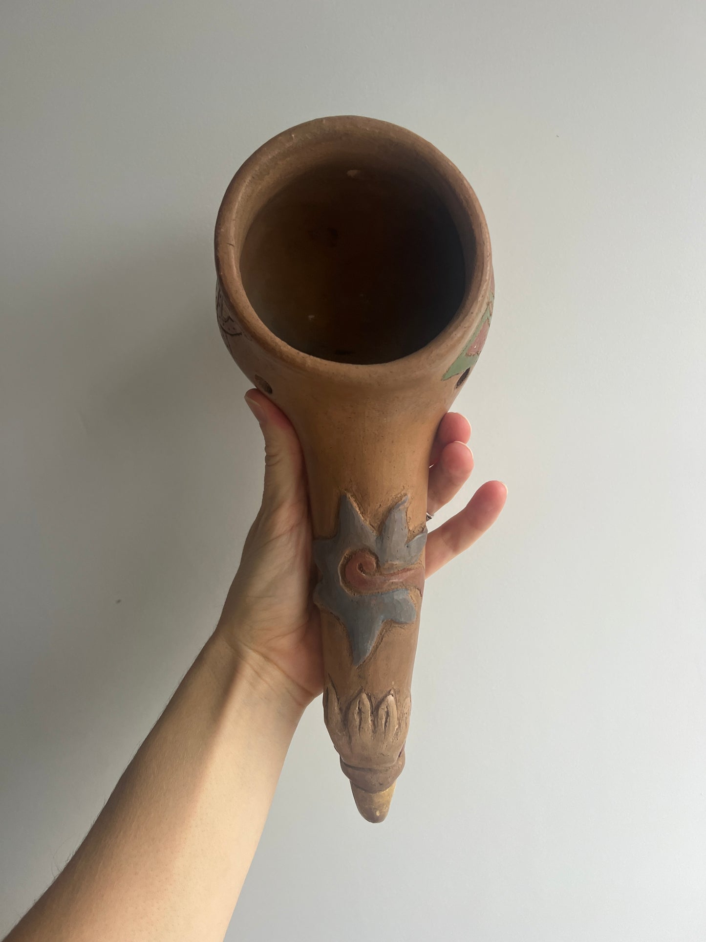 Mexican Clay Copalera: Butterfly