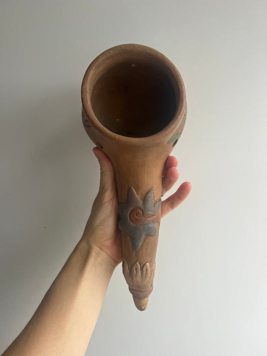 Mexican Clay Copalera: Butterfly