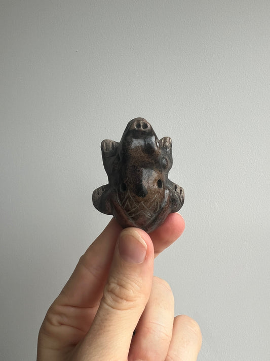 Mexican Mini Clay Ocarina Flute: Frog