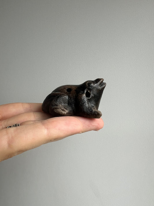Mexican Mini Clay Ocarina Flute: Frog