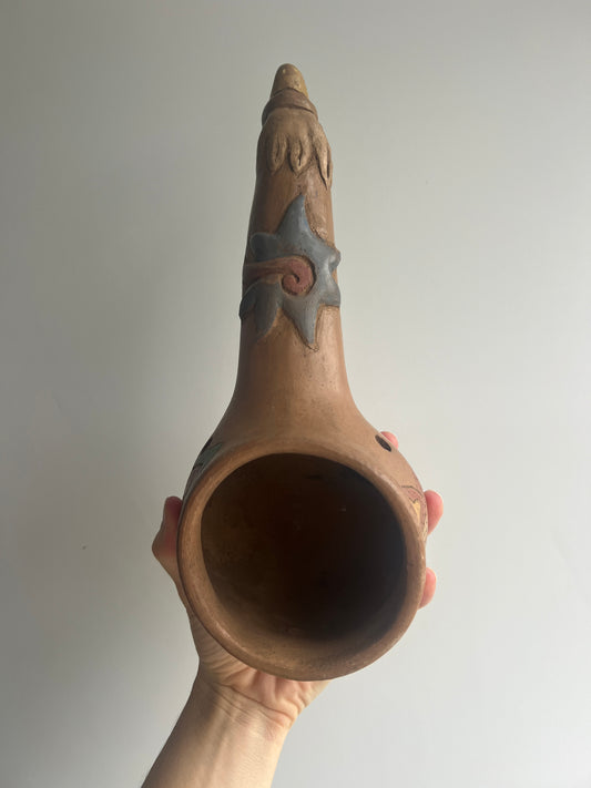 Mexican Clay Copalera: Hummingbird