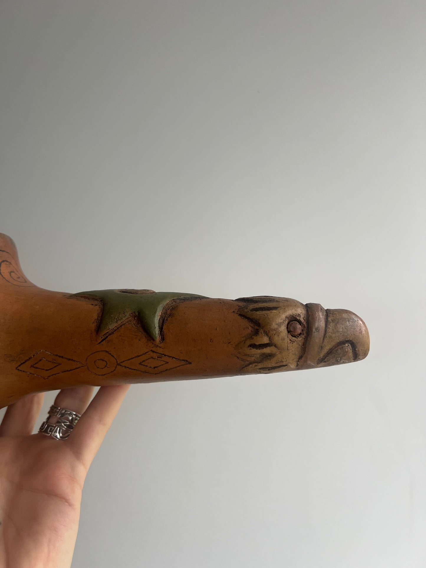 Mexican Clay Copalera: Hummingbird