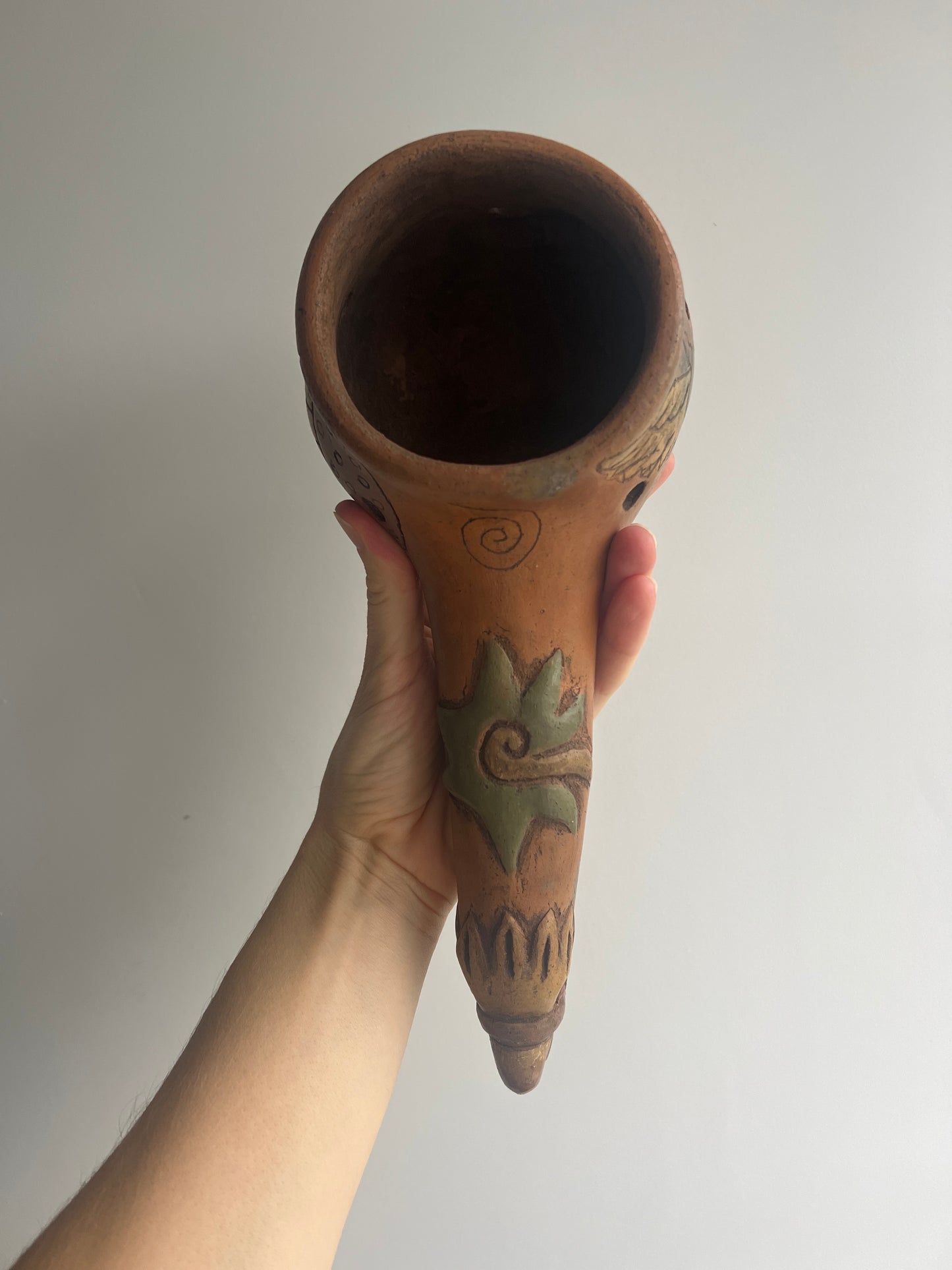 Mexican Clay Copalera: Hummingbird