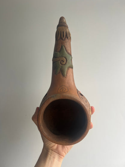 Mexican Clay Copalera: Hummingbird