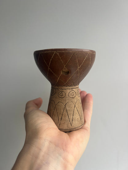 Mexican Mini Clay Copalera: Soil