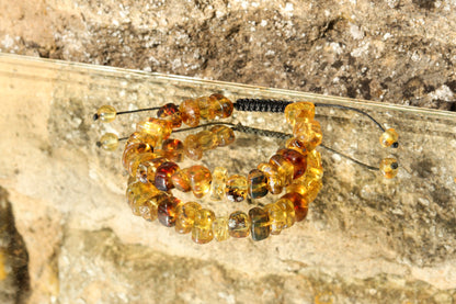 Handmade Genuine Mexican Amber Bracelet Adjustable100%