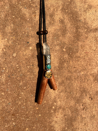 Kuripe Cristal Aya Wood Hapé Pipe