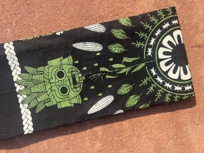 Mexican Cotton Bandana/Altar Handprinted Paleacate