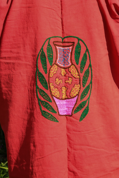 Peruvian Handmade Shipibo Cotton Embroidered Shirt