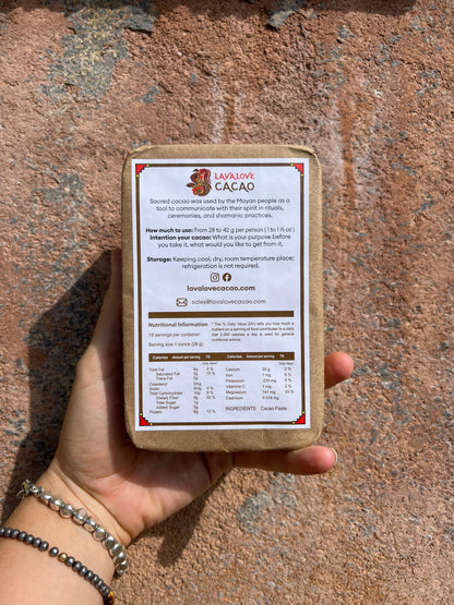 Lava Love Ceremonial Cacao Bar 454 g
